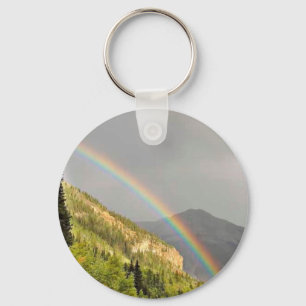 Rainbogen aan de oostkant van de Rode bergpas Sleutelhanger