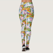 Rainbogen en eendrieken zonder tijdsaanduiding leggings (Achterkant)