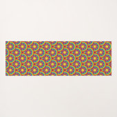 Rainbogen en grafisch patroon van de Stijl van de Yogamat (Achterkant (horizontaal))