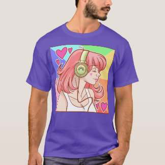 Rainbogen en harten t-shirt