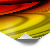 Rainbogen en honing | Rainbow Fractal Art Perfect Poster (Hoek)