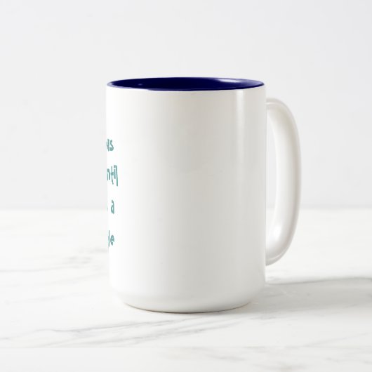 Rainbogen en Mok van onkruidnagelkoffie (Voorkant rechts)