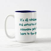 Rainbogen en Mok van onkruidnagelkoffie (Links)