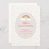 Rainbogen en Sunshine Kaart (Voorkant / Achterkant)