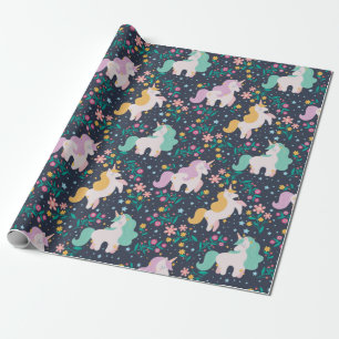 Rainbogen en Unicorns Cadeaupapier