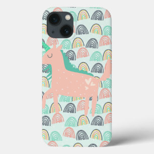 Rainbogen en Unicorns iPhone 13 Hoesje