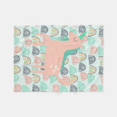 Rainbogen en Unicorns Fleece Deken (Voorkant (Horizontaal))