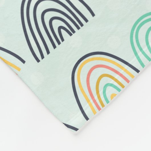 Rainbogen en Unicorns Fleece Deken (Hoek)