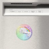 Rainbogen en Unicorns Magneet (Insitu (Vaatwasser))