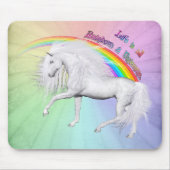 Rainbogen en Unicorns Muismat (Voorkant)