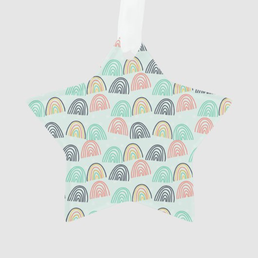 Rainbogen en Unicorns Ornament (achterkant)