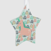 Rainbogen en Unicorns Ornament (voorkant)