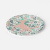 Rainbogen en Unicorns Papieren Bordje (Gekanteld)