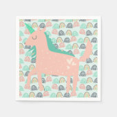 Rainbogen en Unicorns Servetten (Voorkant)