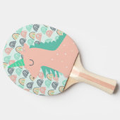 Rainbogen en Unicorns Tafeltennisbatje (Zijkant)