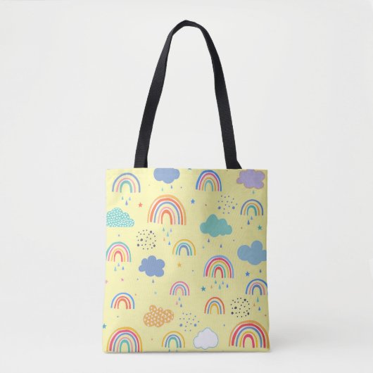 Rainbogen en wolken draagtas (Voorkant)