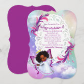 Rainbogen, Fluffy Clouds & Butterfly Congrats card Kaart (Voorkant / Achterkant)