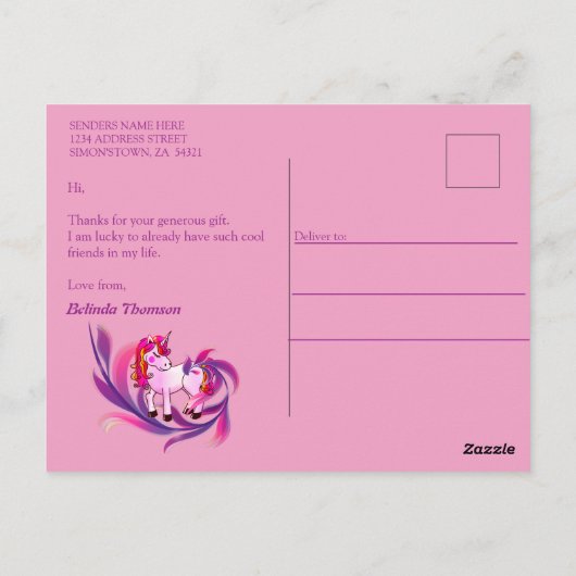 Rainbogen, fluffy clouds en Butterfly Photo Briefk Briefkaart (Achterkant)