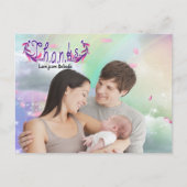 Rainbogen, fluffy clouds en Butterfly Photo Briefk Briefkaart (Voorkant)