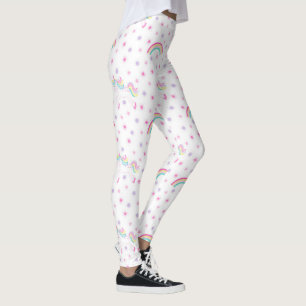 Rainbogen, Leggings voor eenmalig ontwerp   Roze L