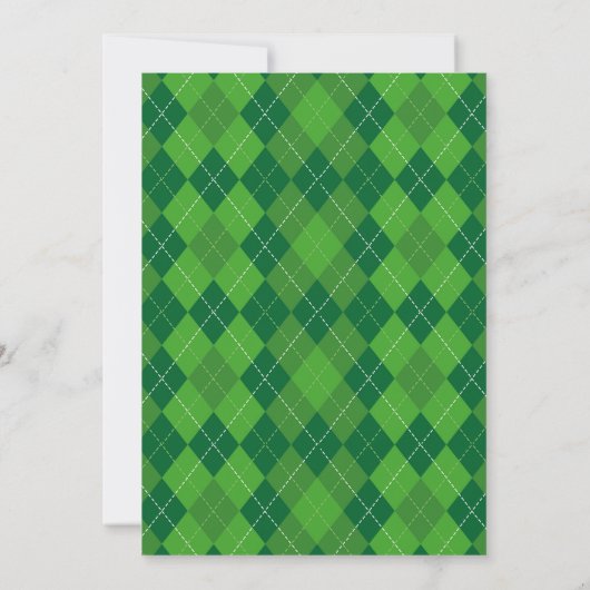 Rainbogen, shamrocks en goudkorven (B), geboorteda Kaart (Achterkant)