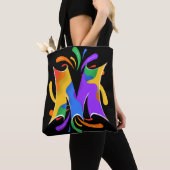 Rainbooboogbrief M Monogram Abstract Draagtas (Dichtbij)