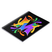 Rainbooboogbrief M Monogram Abstract Notitieboek (Linkerzijde)