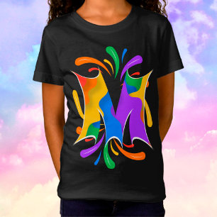 Rainbooboogbrief M Monogram Abstract T-shirt