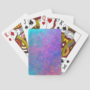 Rainboogalcoholinkt, helderkleurig Abstract Pokerkaarten