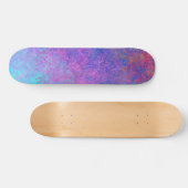 Rainboogalcoholinkt, helderkleurig Abstract Skateboard (Horizontaal)
