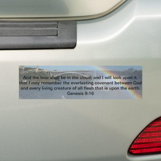 Rainboogbijbelscripts Bumpersticker (Op auto)