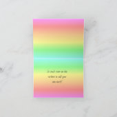 Rainboogbriefkaart Notitiekaartje (Binnen)