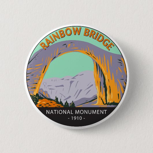 Rainboogbrug National Monument Utah Ronde Button 5,7 Cm (Voorkant)