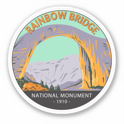 Rainboogbrug National Monument Utah  Sticker (Voorkant)