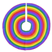 Rainboogbundelcirkels Imitatie Linnen Kerstboom Kleed (Voorkant)