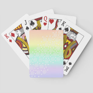 Rainboogcirkels voor pasta's in cirkels pokerkaarten