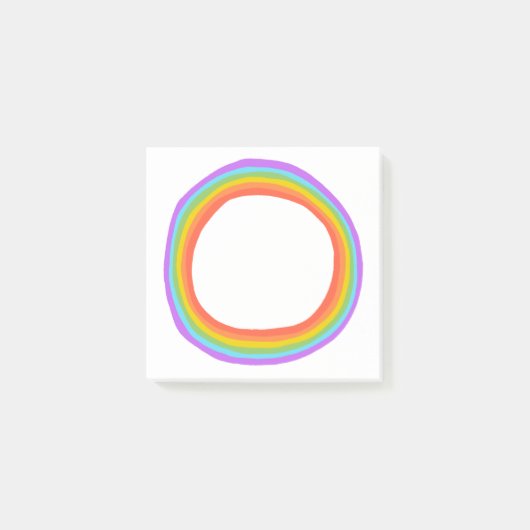 Rainboogcirkelvormig afbeelding kleurrijk vun mode post-it® notes (Voorkant)