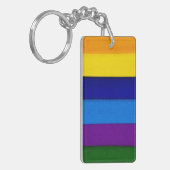Rainboogfelingen met strips sleutelhanger (Voorkant Links)
