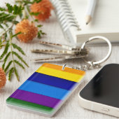 Rainboogfelingen met strips sleutelhanger (Voorkant Rechts)