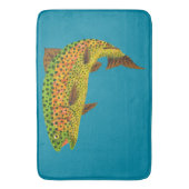 Rainboogforel 1 van Aspen Leaf Badmat (Voorkant Verticaal)