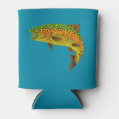 Rainboogforel 1 van Aspen Leaf Blikjeskoeler (Voorkant)