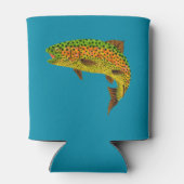 Rainboogforel 1 van Aspen Leaf Blikjeskoeler (Achterkant)