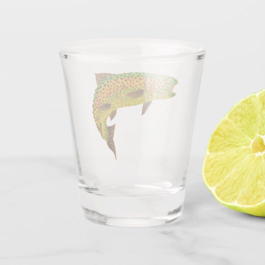 Rainboogforel 1 van Aspen Leaf Shot Glas (Achterkant)