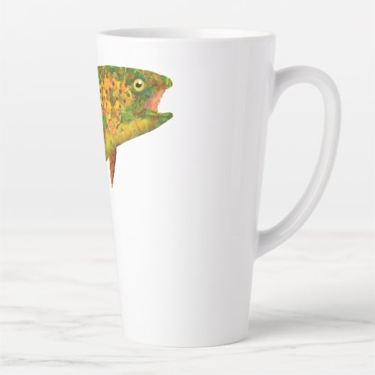 Rainboogforel 2 van Aspen Leaf Latte Mok (Rechts)