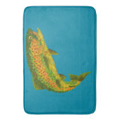 Rainboogforel 4 van Aspen Leaf Badmat (Voorkant Verticaal)