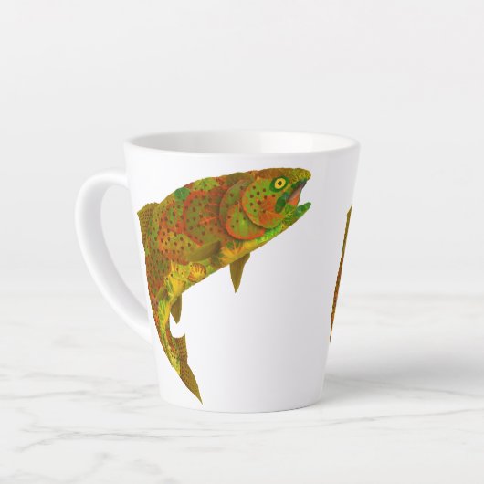 Rainboogforel 6 van Aspen Leaf Latte Mok (Linkerhoek)