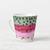 Rainboogforel Vist het schilderen Latte Mok (Linkerhoek)