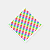 Rainbooggekleurd papier servetten (Hoek)