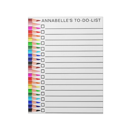 Rainbooggekleurde pennen om lijst aan te passen notitieblok (Gedraaid)