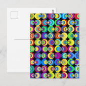 Rainbooggeometrische cirkels   briefkaart (Voorkant / Achterkant)